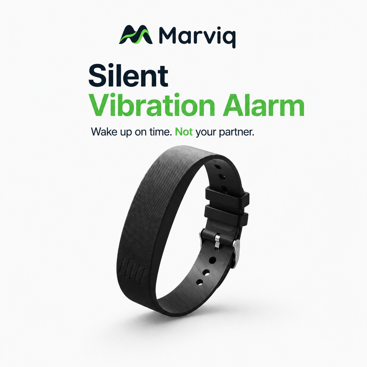 Marviq Fit Pro silent vibration alarm wristband