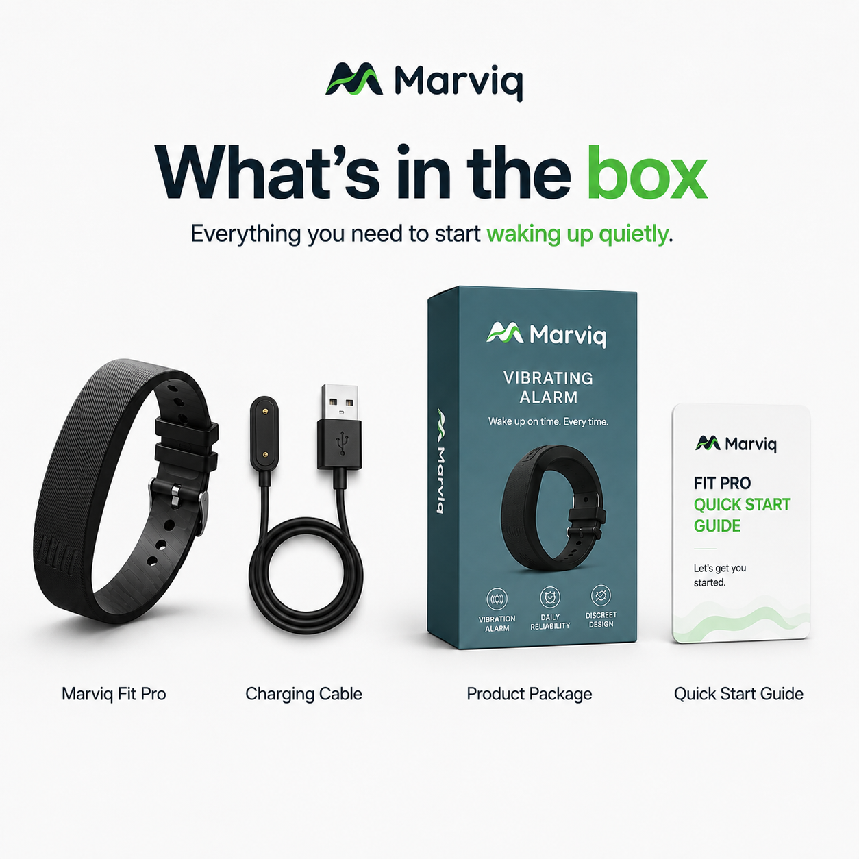 What comes with Marviq Fit Pro