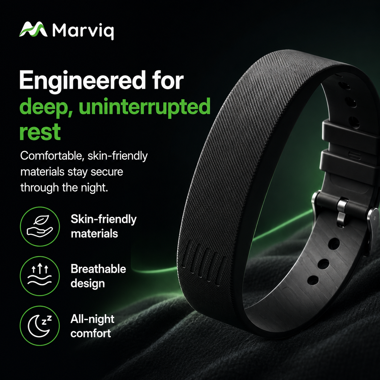 Marviq Fit Pro designed for comfortable overnight wear