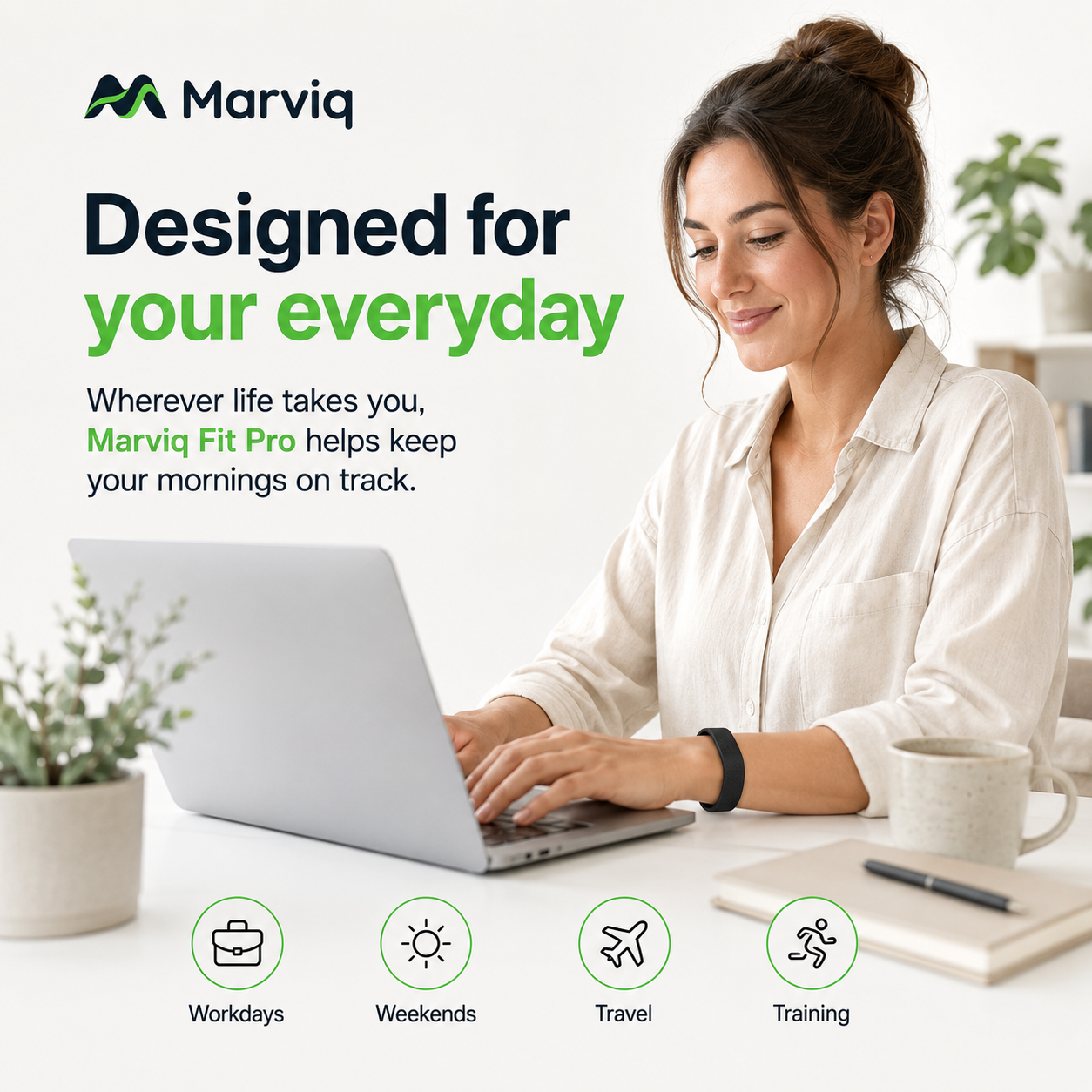 Marviq Fit Pro for workdays weekends travel and training